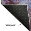 Piper Looms Mayfield Watercolors AMF1138 Purple Machine Washable Area Rug Backing Image