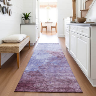 Piper Looms Mayfield Watercolors AMF1138 Purple Machine Washable Area Rug Runner Lifestyle Image Feature