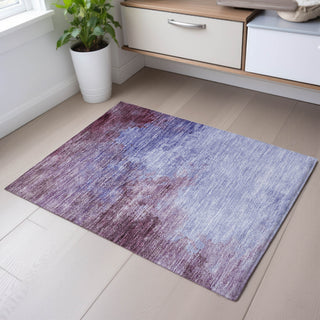 Piper Looms Mayfield Watercolors AMF1138 Purple Machine Washable Area Rug Scatter Lifestyle Image Feature