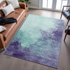 Piper Looms Mayfield Watercolors AMF1138 Seafoam Machine Washable Area Rug Lifestyle Image Feature