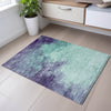 Piper Looms Mayfield Watercolors AMF1138 Seafoam Machine Washable Area Rug Scatter Lifestyle Image Feature