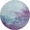 Piper Looms Mayfield Watercolors AMF1138 Sky Machine Washable Area Rug Round Main Image