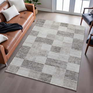 Piper Looms Mayfield Geometric AMF1139 Beige Machine Washable Area Rug Lifestyle Image Feature