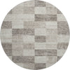 Piper Looms Mayfield Geometric AMF1139 Beige Machine Washable Area Rug Round Main Image