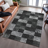 Piper Looms Mayfield Geometric AMF1139 Black Machine Washable Area Rug Lifestyle Image Feature
