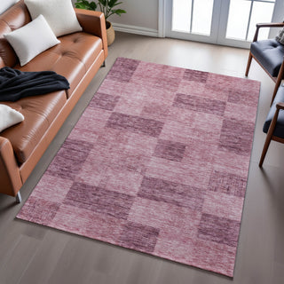 Piper Looms Mayfield Geometric AMF1139 Blush Machine Washable Area Rug Lifestyle Image Feature