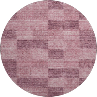 Piper Looms Mayfield Geometric AMF1139 Blush Machine Washable Area Rug Round Main Image