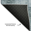 Piper Looms Mayfield Geometric AMF1139 Denim Machine Washable Area Rug Backing Image
