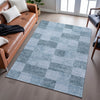 Piper Looms Mayfield Geometric AMF1139 Denim Machine Washable Area Rug Lifestyle Image Feature