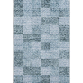 Piper Looms Mayfield Geometric AMF1139 Denim Machine Washable Area Rug main image