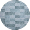 Piper Looms Mayfield Geometric AMF1139 Denim Machine Washable Area Rug Round Main Image