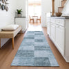 Piper Looms Mayfield Geometric AMF1139 Denim Machine Washable Area Rug Runner Lifestyle Image Feature