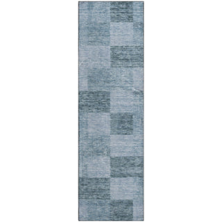 Piper Looms Mayfield Geometric AMF1139 Denim Machine Washable Area Rug Runner Main Image