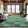 Piper Looms Mayfield Geometric AMF1139 Green Machine Washable Area Rug Lifestyle Image Feature