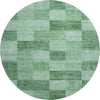 Piper Looms Mayfield Geometric AMF1139 Green Machine Washable Area Rug Round Main Image