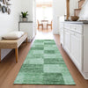Piper Looms Mayfield Geometric AMF1139 Green Machine Washable Area Rug Runner Lifestyle Image Feature