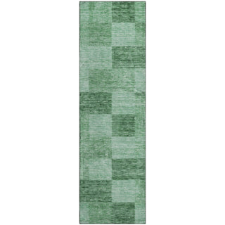 Piper Looms Mayfield Geometric AMF1139 Green Machine Washable Area Rug Runner Main Image