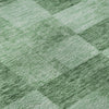 Piper Looms Mayfield Geometric AMF1139 Green Machine Washable Area Rug Swatch Image