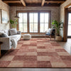 Piper Looms Mayfield Geometric AMF1139 Paprika Machine Washable Area Rug Lifestyle Image Feature