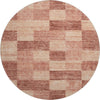 Piper Looms Mayfield Geometric AMF1139 Paprika Machine Washable Area Rug Round Main Image