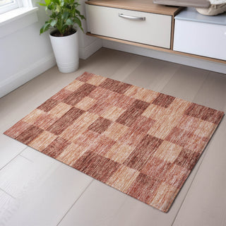 Piper Looms Mayfield Geometric AMF1139 Paprika Machine Washable Area Rug Scatter Lifestyle Image Feature
