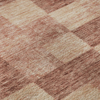 Piper Looms Mayfield Geometric AMF1139 Paprika Machine Washable Area Rug Swatch Image