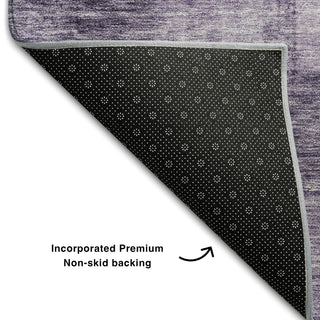 Piper Looms Mayfield Geometric AMF1139 Purple Machine Washable Area Rug Backing Image
