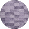 Piper Looms Mayfield Geometric AMF1139 Purple Machine Washable Area Rug Round Main Image