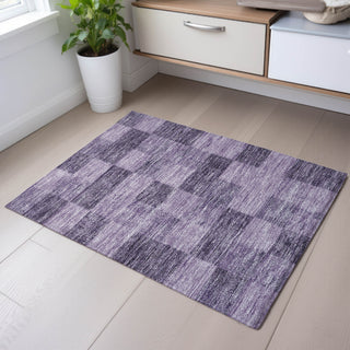 Piper Looms Mayfield Geometric AMF1139 Purple Machine Washable Area Rug Scatter Lifestyle Image Feature