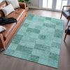 Piper Looms Mayfield Geometric AMF1139 Seafoam Machine Washable Area Rug Lifestyle Image Feature