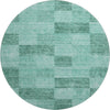 Piper Looms Mayfield Geometric AMF1139 Seafoam Machine Washable Area Rug Round Main Image