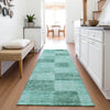 Piper Looms Mayfield Geometric AMF1139 Seafoam Machine Washable Area Rug Runner Lifestyle Image Feature