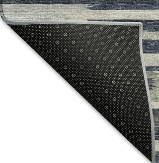 Piper Looms Mayfield Stripes Bars and Horizontal Lines AMF114 Gray Machine Washable Area Rug Backing Image