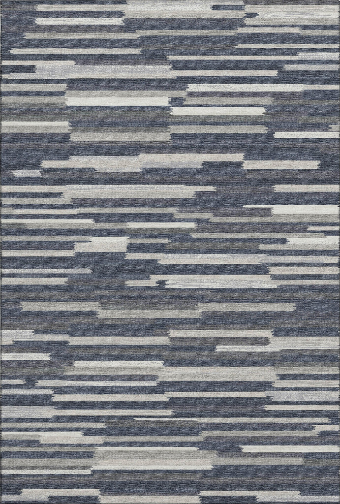 Piper Looms Mayfield Stripes Bars and Horizontal Lines AMF114 Gray Machine Washable Area Rug main image