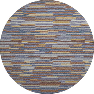 Piper Looms Mayfield Stripes Bars and Horizontal Lines AMF114 Landscape Machine Washable Area Rug Round Main Image