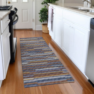 Piper Looms Mayfield Stripes Bars and Horizontal Lines AMF114 Landscape Machine Washable Area Rug Runner Lifestyle Image Feature