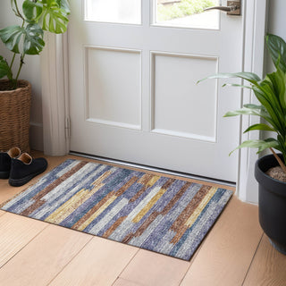 Piper Looms Mayfield Stripes Bars and Horizontal Lines AMF114 Landscape Machine Washable Area Rug Scatter Lifestyle Image Feature