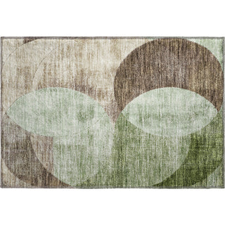 Piper Looms Mayfield Geometric AMF1140 Aloe Machine Washable Area Rug Scatter Main Image