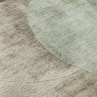 Piper Looms Mayfield Geometric AMF1140 Aloe Machine Washable Area Rug Swatch Image