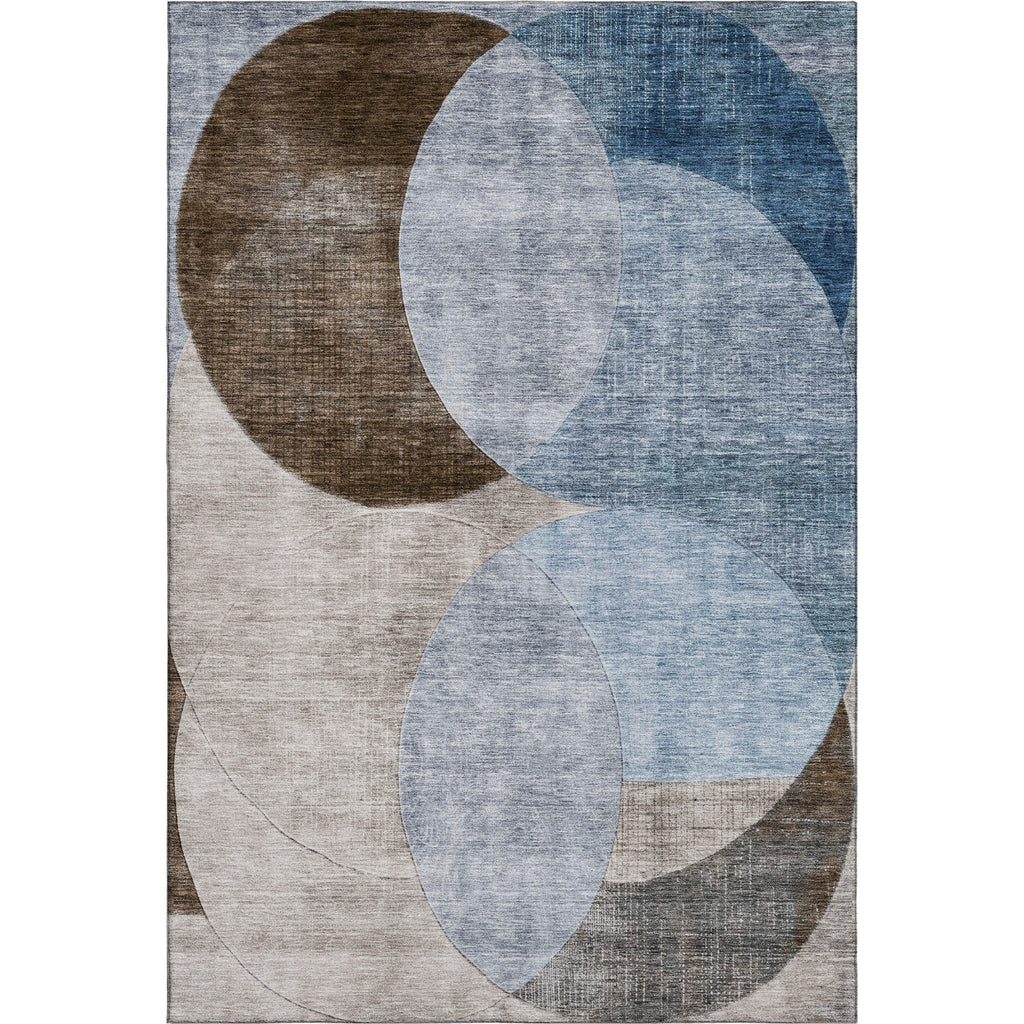 Piper Looms Mayfield Geometric AMF1140 Denim Machine Washable Area Rug main image