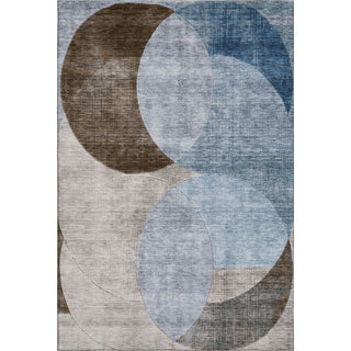 Piper Looms Mayfield Geometric AMF1140 Denim Machine Washable Area Rug main image