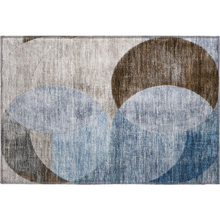 Piper Looms Mayfield Geometric AMF1140 Denim Machine Washable Area Rug Scatter Main Image