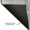 Piper Looms Mayfield Geometric AMF1140 Gray Machine Washable Area Rug Backing Image