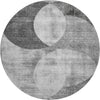 Piper Looms Mayfield Geometric AMF1140 Gray Machine Washable Area Rug Round Main Image
