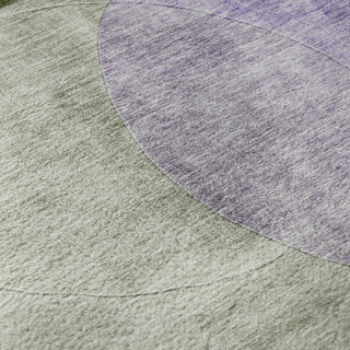 Piper Looms Mayfield Geometric AMF1140 Lavender Machine Washable Area Rug Swatch Image