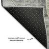 Piper Looms Mayfield Geometric AMF1140 Pewter Machine Washable Area Rug Backing Image