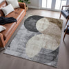Piper Looms Mayfield Geometric AMF1140 Pewter Machine Washable Area Rug Lifestyle Image Feature
