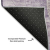 Piper Looms Mayfield Geometric AMF1140 Purple Machine Washable Area Rug Backing Image
