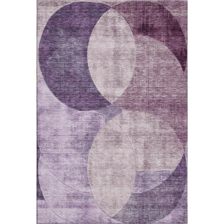 Piper Looms Mayfield Geometric AMF1140 Purple Machine Washable Area Rug main image
