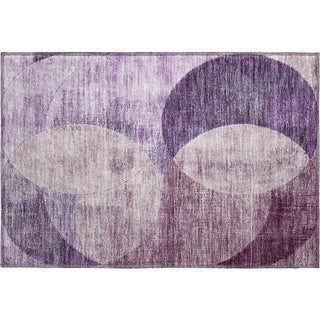 Piper Looms Mayfield Geometric AMF1140 Purple Machine Washable Area Rug Scatter Main Image